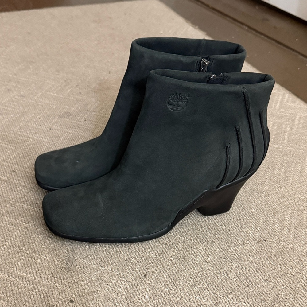 Timberland Baychester Leather Ankle Boots In Dark Gray/Black  Size 11